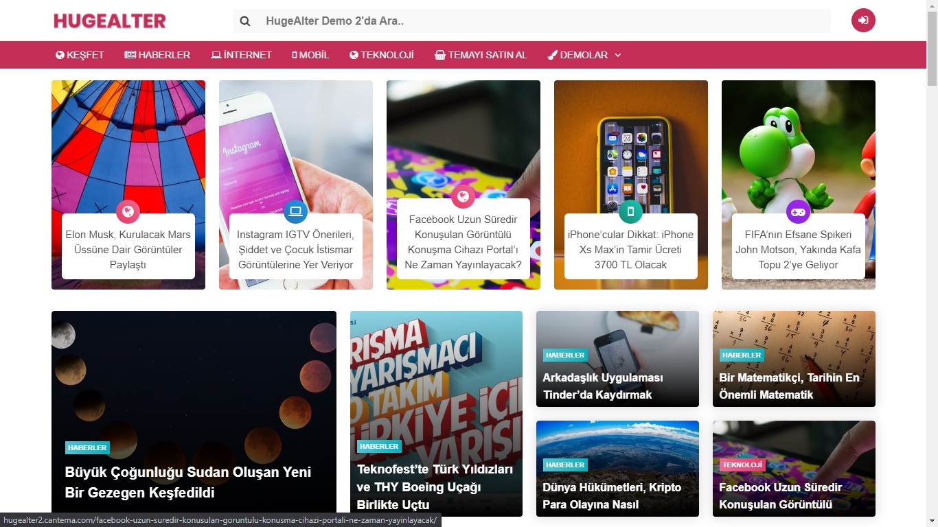 Hugealters Temasını İndir Wordpress
