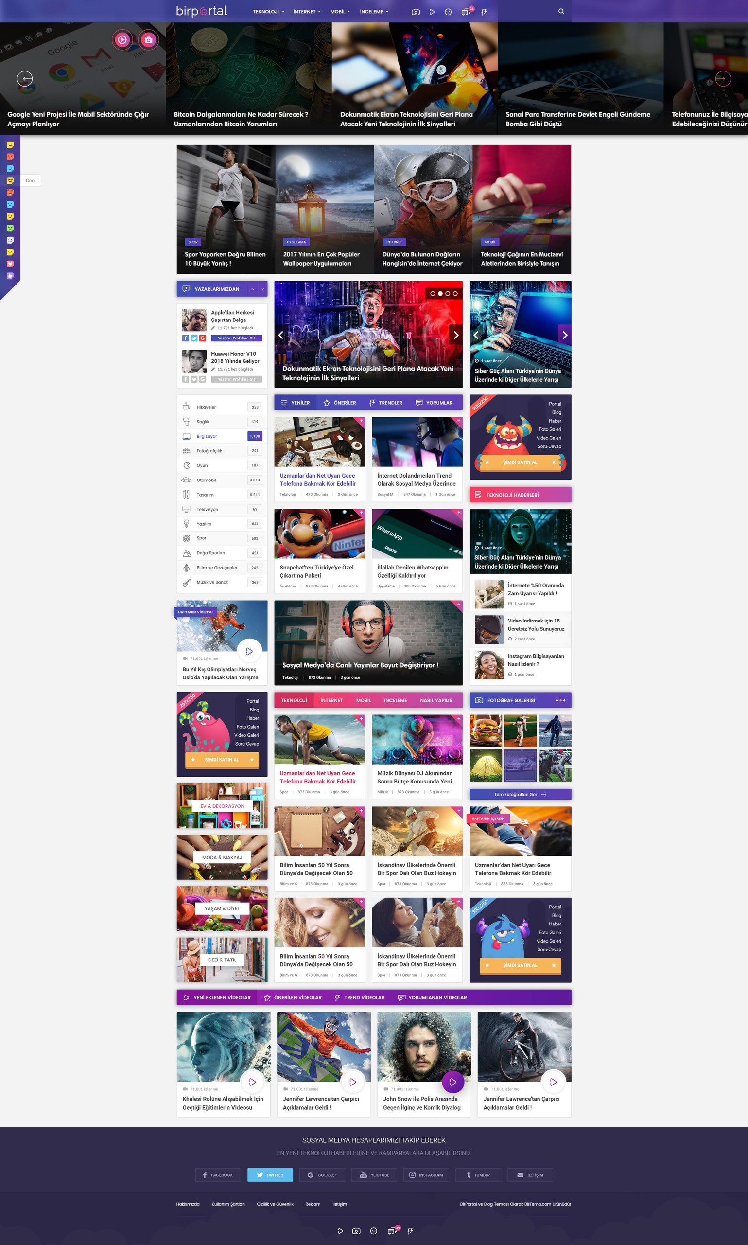 Bi Portal Teması Wordpress / ÖZEL TEMA