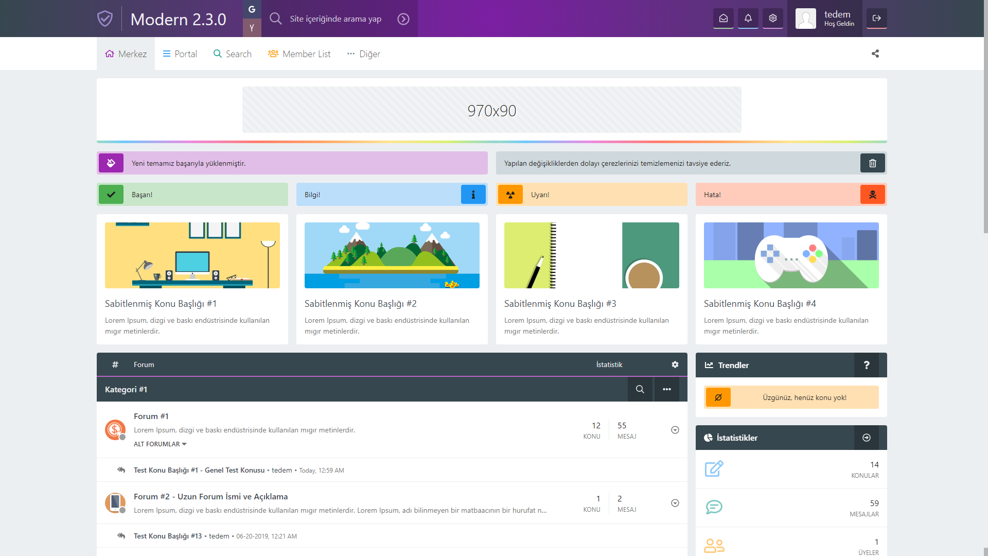 MyBB Modern Teması Full Ücretsiz