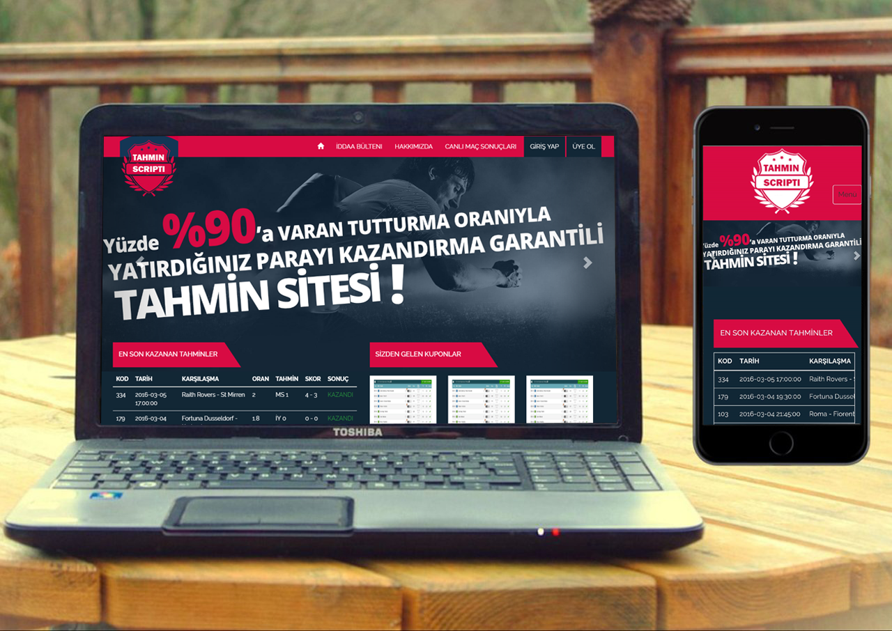 PHP İddaa Tahmin Sitesi Scripti