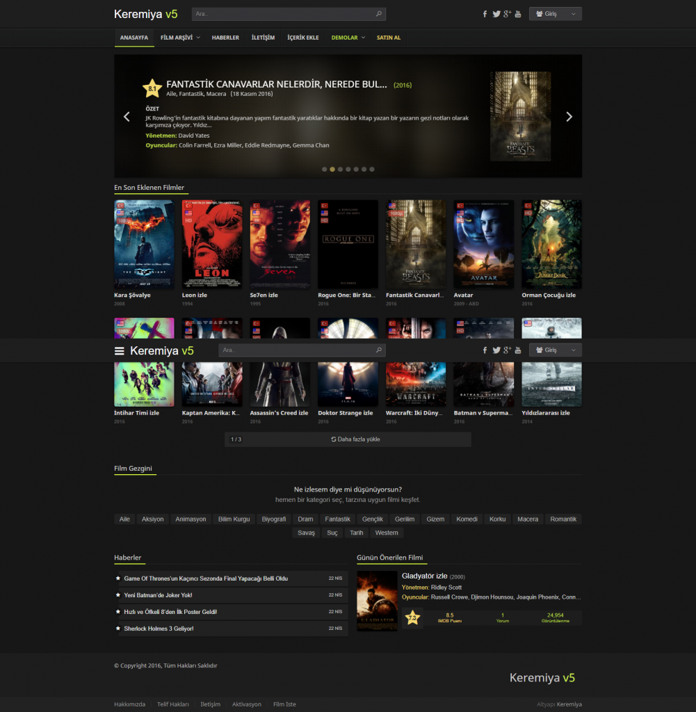 Keremiya v5 Film Teması İndir