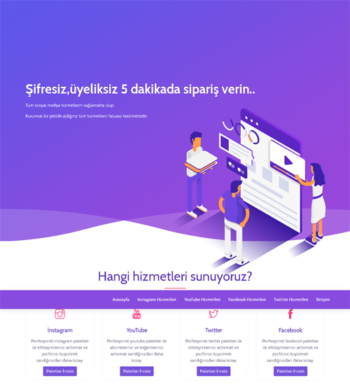 NETTE İLK / Üyeliksiz Paket Satış Script – SMM Panel (Shopier Entegreli)