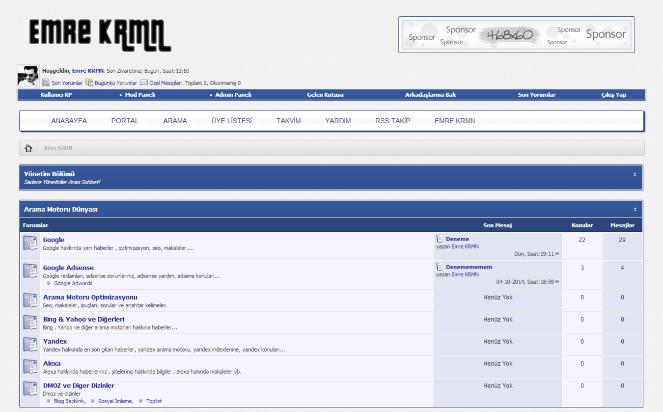 Mybb Emre KRMN v7 VB Stil Tema Ücretsiz