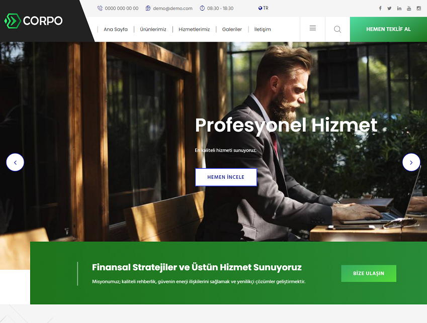 Corpo Kurumsal Script Ücretsiz Açık Kaynak