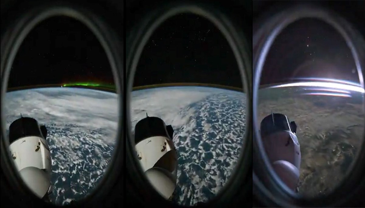 NASA astronotu paylaştı: Uzaydan büyüleyici gün doğumu