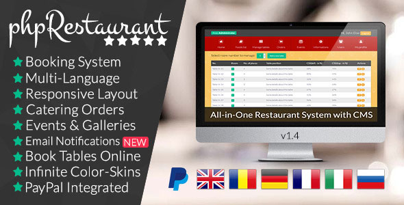phpRestaurant – CMS ile Restoran Scripti