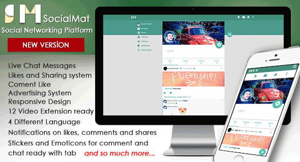 SocialMat v1.3 – Sosyal Ağ Platformu