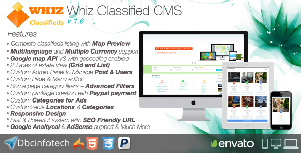 WhizClassified v1.6 – İlanlar CMS