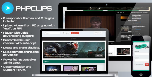 PHPClips v2.0 – Video Paylaşım Platformu