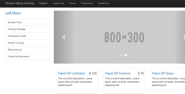 Basit Hosting Faturalandırma Sistemi