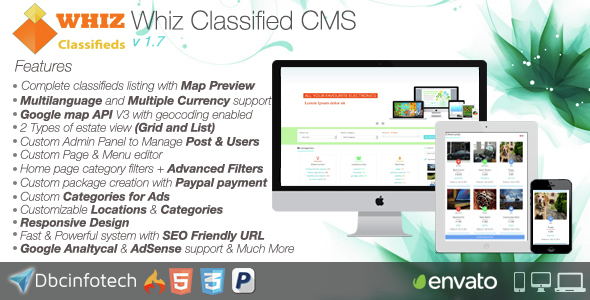 WhizClassified v1.7 – İlanlar CMS