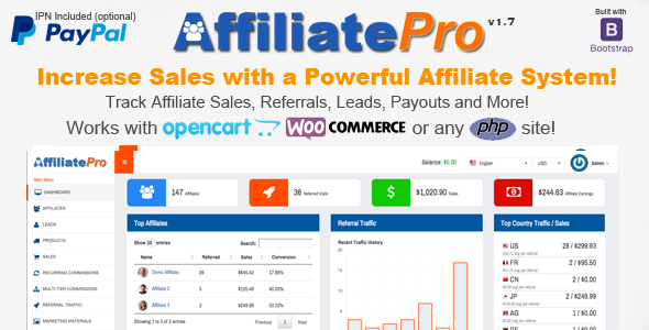 Affiliate Pro v1.7.1 – Affiliate Yönetim Sistemi