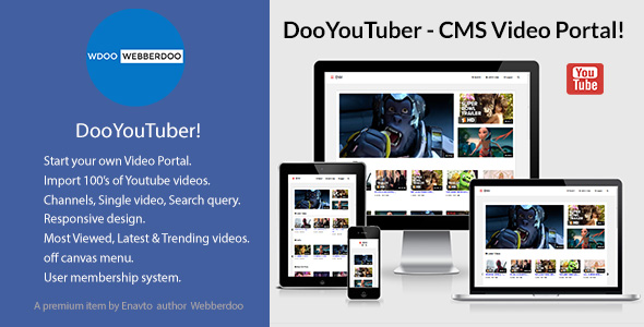 DooYouTuber – CMS Video Portalı