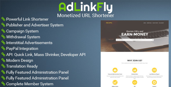 AdLinkFly v2.5.1 – Para Kazandıran URL Kısaltıcı