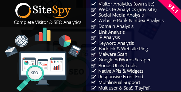 SiteSpy v3.1 – Tam Ziyaretçi ve SEO Analizi