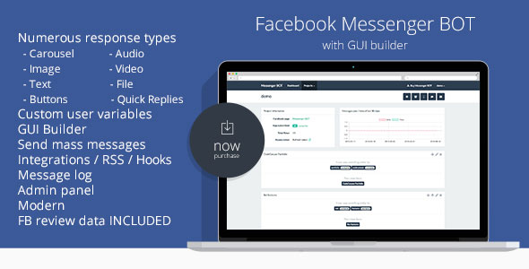 Facebook Messenger BOT GUI Oluşturucu