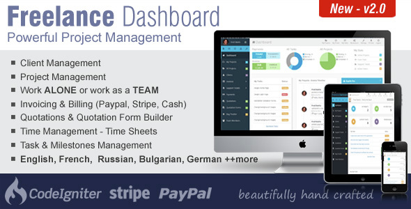 Freelance Dashboard v2.0 – Proje Yönetimi CRM Yazılımı