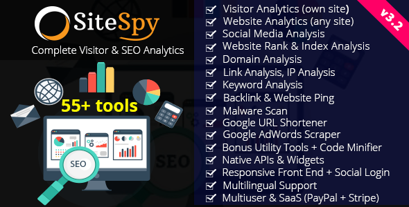 SiteSpy v3.2 – Tam Ziyaretçi ve SEO Analizi