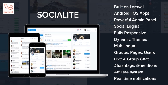 Socialite v3.1 – Laravel Sosyal Ağ Komut Dosyası