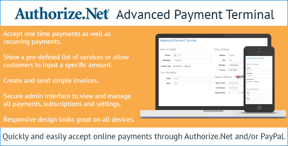 Authorize.Net Gelişmiş Ödeme Terminali