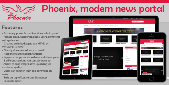 Phoenix v1.4 – modern ve minimalist haber portalı