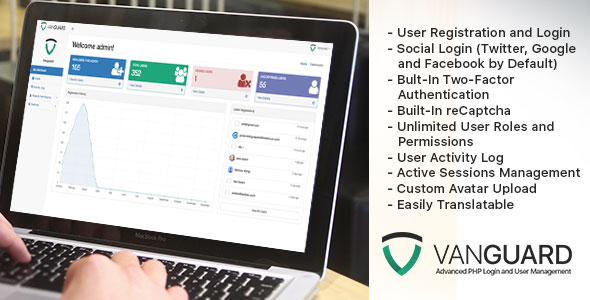 Vanguard – Gelişmiş PHP Girişi ve Kullanıcı Yönetimi