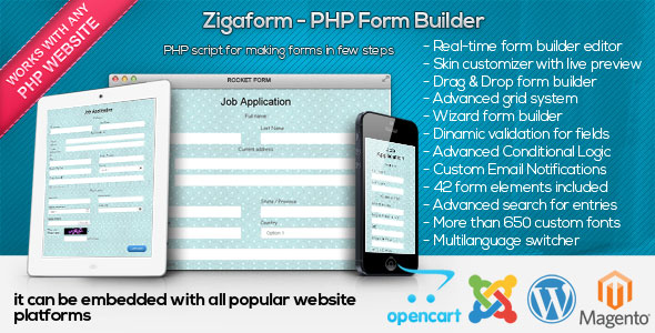Zigaform – PHP Form Oluşturucu – İletişim ve Anket