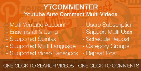 YTCommenter – Youtube Otomatik Yorum Çoklu Videolar