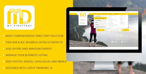 My Directory – Çevrimiçi İşletme Listeleri Dizini Yazılım Çözümü