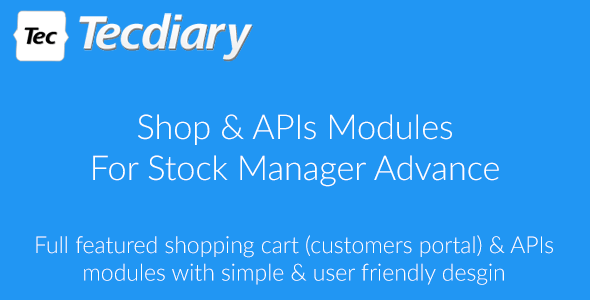 Stock Manager Advance v3.2.16 için Mağaza (Alışveriş Sepeti) ve API Modülleri