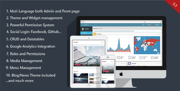 Boble – Laravel CMS, CRUD oluşturucu, Modüler ve Tema sistemi