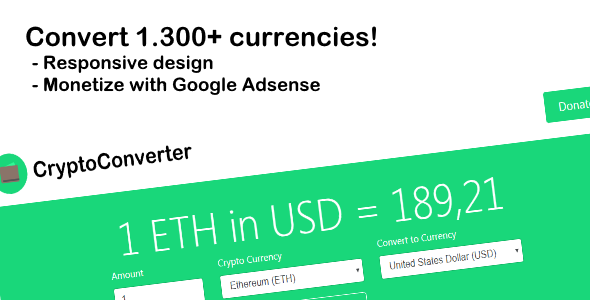 CryptoConverter – 1.300’den fazla kripto para birimini dönüştürün