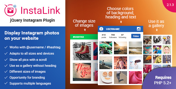 Instagram Eklentisi v2.1.3 – Instagram için jQuery Widget’ı