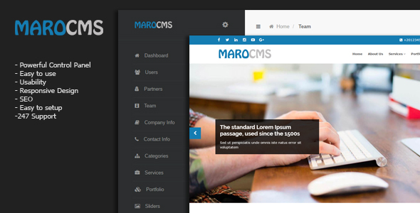 MaroCMS v2.0 – İş CMS’si