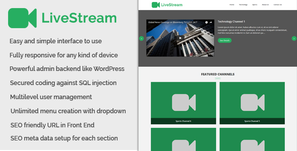 LiveStream – Canlı Kanal ve Canlı Yayın Web Sitesi