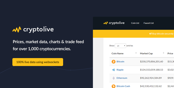 CryptoLive – Gerçek Zamanlı Kripto Para Piyasa Değeri, Fiyatlar ve Daha Fazlası