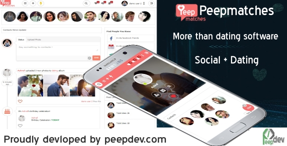 Peepmatches v1.2.0 – Gelişmiş php flört ve sosyal komut dosyası