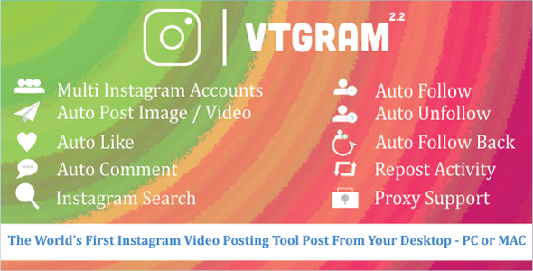 VTGram v2.2 – Pazarlama İçin Instagram Aracı