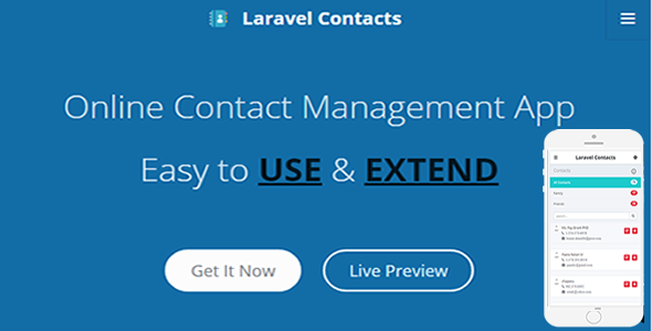 Laravel Contact – Çevrimiçi Kişi Yönetimi Uygulaması