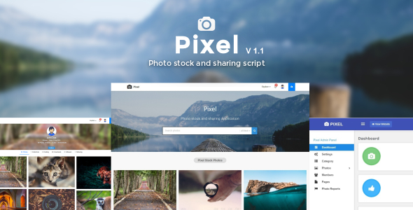 Pixel – Fotoğraf, Video stok ve paylaşım komut dosyası