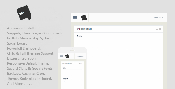 Dan v1.1 – Social Snippets Application
