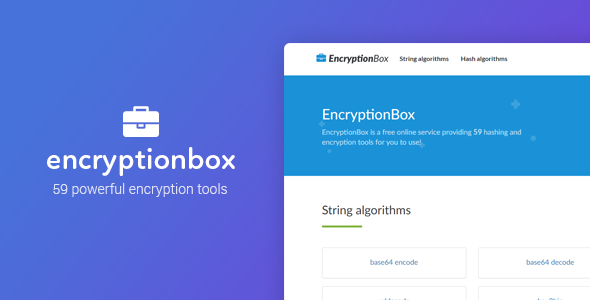 EncryptionBox – 59 Powerful Encryption Tools