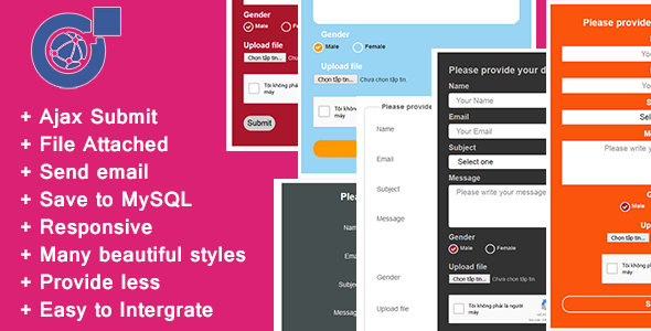 Responsive AJAX Contact Form – PHP, MySQL and Send Mail