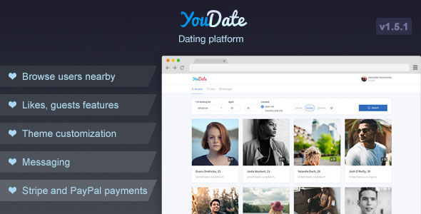 YouDate v1.5.1 – Dating Script