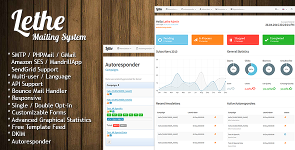 Lethe v2.2 – PHP Newsletter & Mailing System