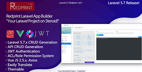 Redprint v1.6.32 – Laravel App Builder CRUD Generator Plus – nulled