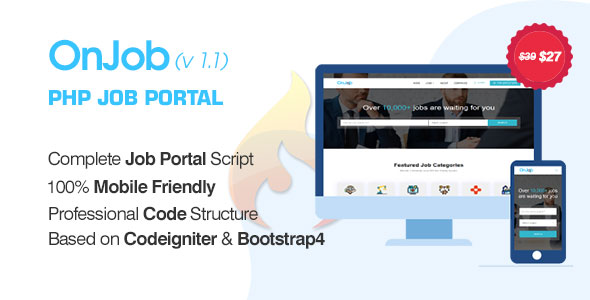 OnJob v1.1 – PHP Job Portal Application