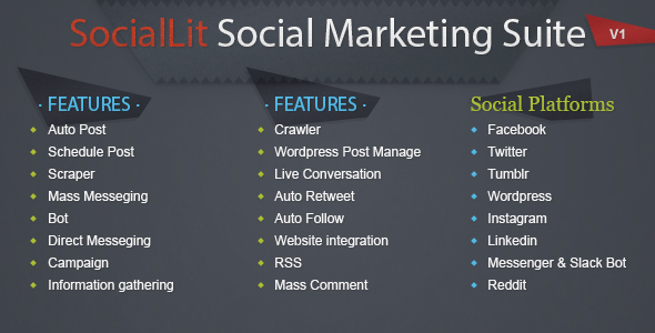 SocialLit v1.0 – Social Marketing Suite