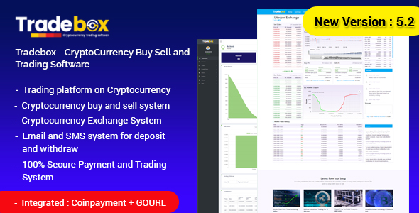 Tradebox v5.3 – CryptoCurrency Buy Sell and Trading Software