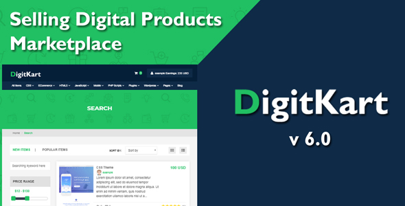 DigitKart v6.0 – Multivendor Digital Products Marketplace